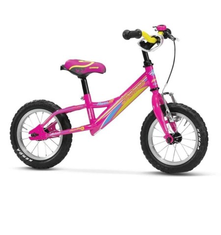 PRIMABICI BAMBINA LOMBARDO JUNIOR NAXOS 12 FUXIA GIALLO CELESTE LUCIDO 2017 ML12SPD 1