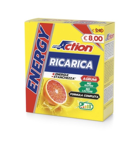 ENERGY RICARICA  PRO ACTION 10 BUSTE DA 10GR GUSTO AGRUMI