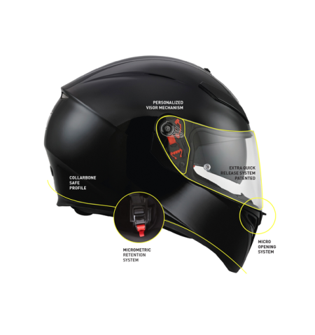 CASCO INTEGRALE AGV K-3 SV PLK MONOCOLORE