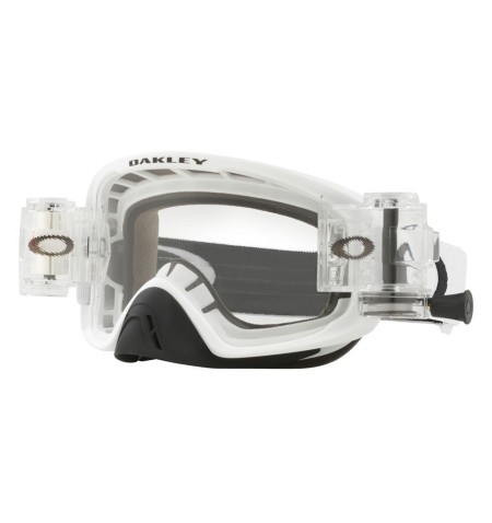 MASCHERA CROSS OAKLEY O-FRAME 2.0 PRO MX RACE READY BIANCO MATT LENTE TRASPARENTE