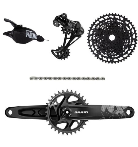 GRUPPO SRAM NX EAGLE DUB TRIGGER CON COMANDO TRIGGER NX EAGLE E-CLICK 12V MTB