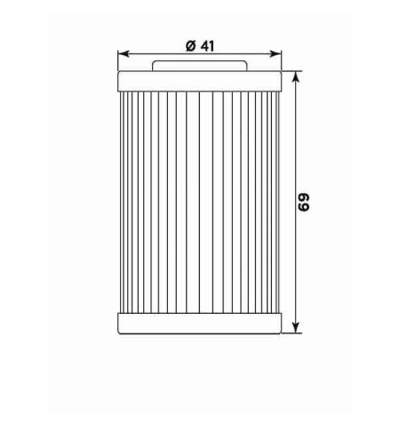 FILTRO OLIO MEIWA KT8001 - EQUIVALENTE HF-155