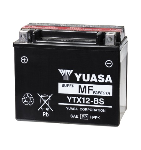 BATTERIA YUASA YTX12-BS 12V - 10Ah SIGILLATA 06.51090 1