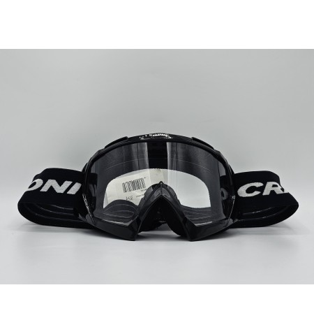 MASCHERA BICI MTB GIRO BLOK NERA LENTE TRASPARENTE KM 0