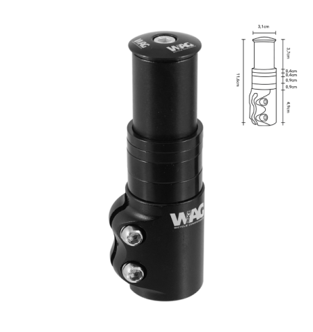 ADATTATORE N ALLUMINIO, 2 SPESSORI 4MM E 2 SPESSORI 9MM INCLUSI