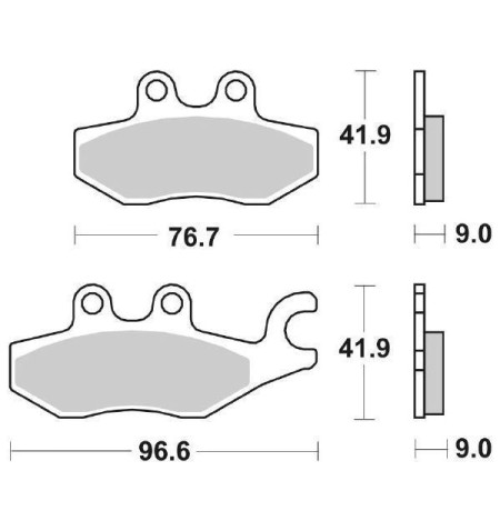 PASTIGLIE FRENO MOTO SBS 187HF PER SCOOTER PIAGGIO