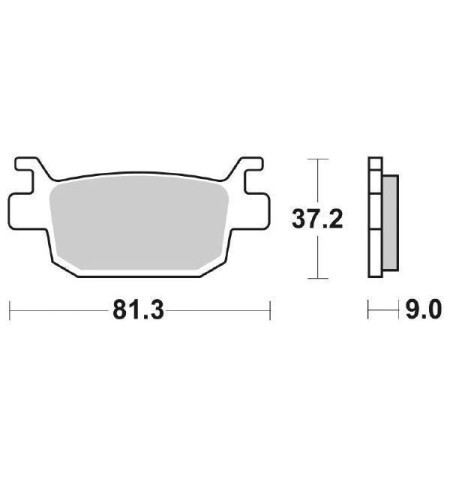 PASTIGLIE FRENO POSTERIORI MOTO SBS 193HF PER BENELLI