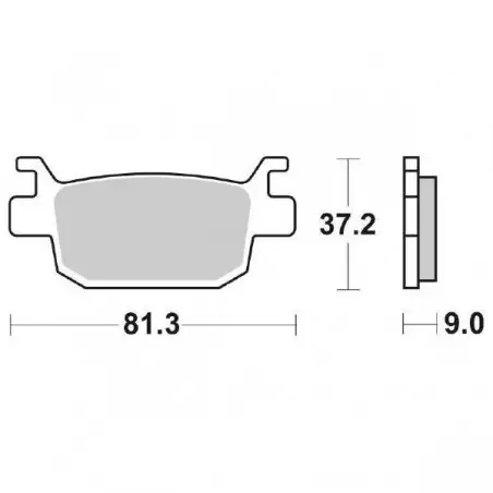 PASTIGLIE FRENO POSTERIORI MOTO SBS 193HF PER BENELLI 6561930 1