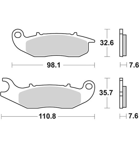 PASTIGLIE FRENO MOTO SBS 228HF