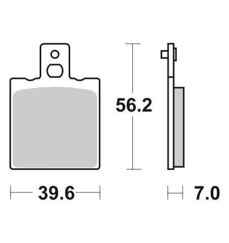 PASTIGLIE FRENO POSTERIORI MOTO SBS 519HF