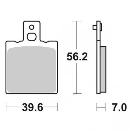 PASTIGLIE FRENO POSTERIORI MOTO SBS 519HF 6565190 1