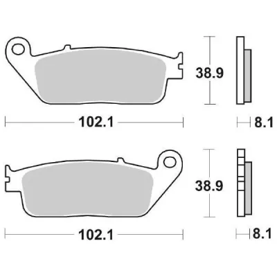 PASTIGLIE FRENO ANTERIORI MOTO SBS 627HF 6566270 1