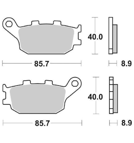 PASTIGLIE FRENO MOTO SBS 657HF