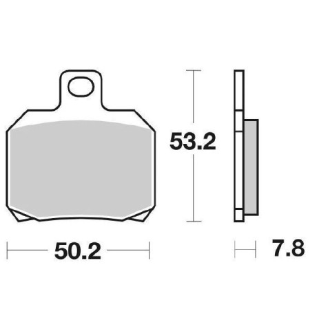 PASTIGLIE FRENO POSTERIORI MOTO SBS 730HF PER X-CAPE / SEIEMMEZZO