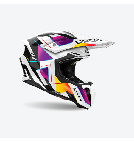 CASCO CROSS AIROH TWIST 3 RAINBOW GLOSS