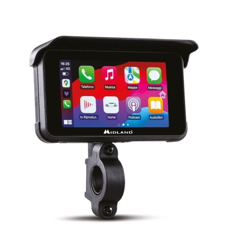 DISPLAY MULTIMEDIALE MIDLAND DA MOTO BIKEPLAY GUARDIAN CON DASHCAM C1636 1