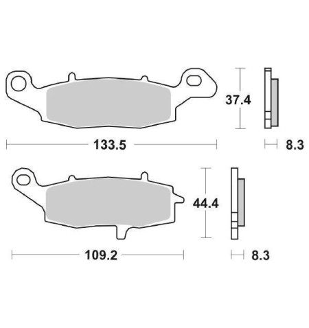 PASTIGLIE FRENO MOTO SBS ANTERIORE 705HS