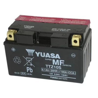 BATTERIA YUASA TTZ10S-BS 12V/8,6 AH SIGILLATA CON ACIDO A CORREDO