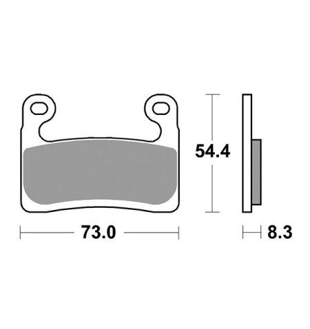 PASTIGLIE FRENO ANTERIORE MOTO SBS 960HS