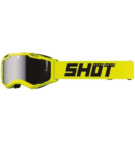 MASCHERA CROSS SHOT ASSAULT 2.0 SOLID IRIDIUM NEON YELLOW GLOSSY