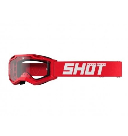 MASCHERA CROSS SHOT ASSAULT 2.0 SOLID RED GLOSSY