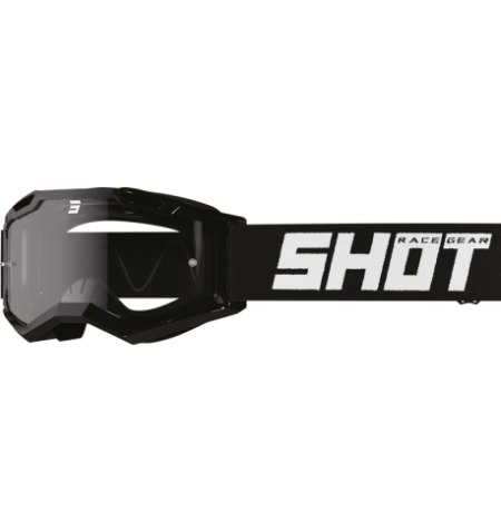 MASCHERA CROSS SHOT ROCKET 2.0 SOLID BLACK GLOSSY  BAMBINO