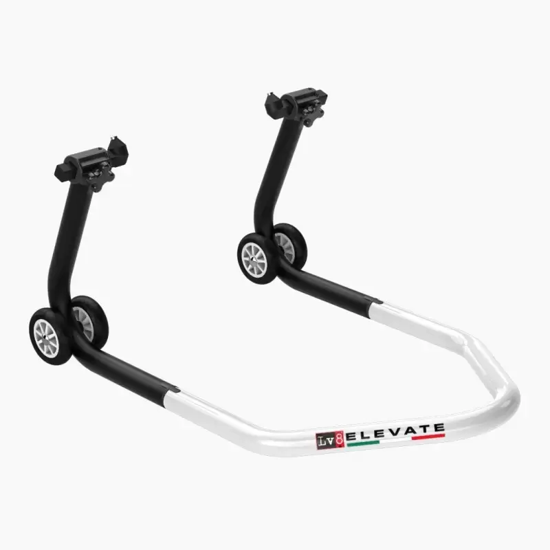 CAVALLETTO ALZA MOTO LV-8 BLACK/WHITE ANTERIORE E600LC 1