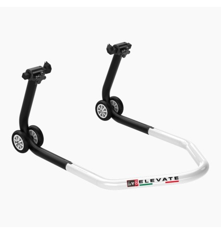 CAVALLETTO ALZA MOTO LV-8 BLACK/WHITE ANTERIORE E600LC 1