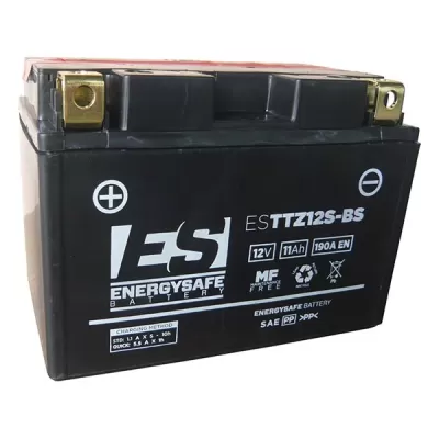 BATTERIA MOTO ENERGYSAFE ESTTZ12S-BS 12V 11AH SIGILLATA CON ACIDO A CORREDO