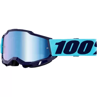 MASCHERA CROSS 100% ACCURI 2 VAULTER LENTE A SPECCHIO BLU