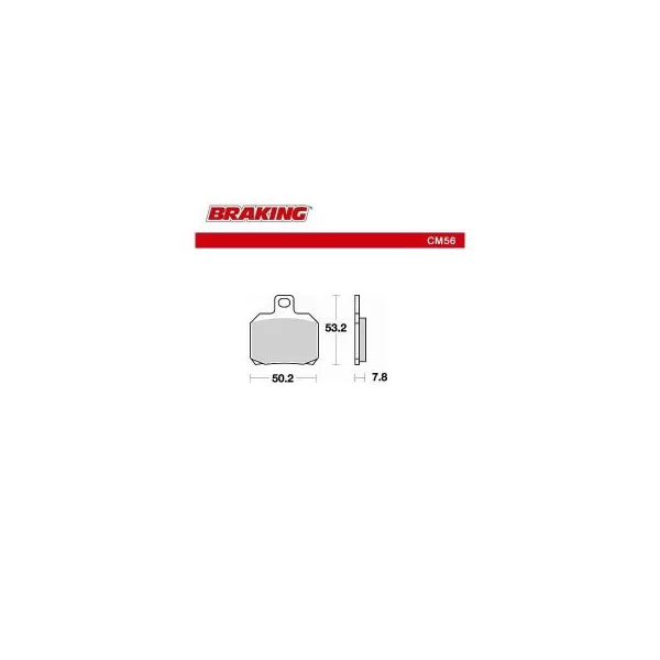 PASTIGLIE MOTO BRAKING 696 CM56