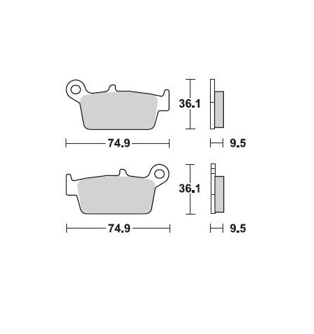 PASTIGLIE MOTO BRAKING 701 CM44 701CM44 1