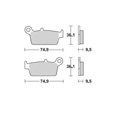 PASTIGLIE MOTO BRAKING 701 CM44 701CM44 1