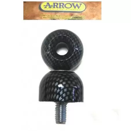 STABILIZZATORI MANUBRIO MOTO ARROW KAWASAKI FINO 1997 (CARBON LOOK) 8mm 11028SPC 1