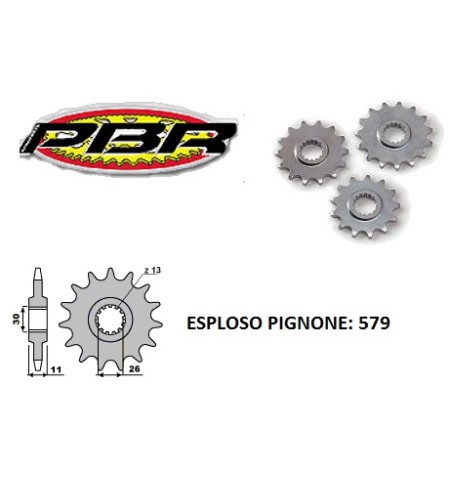 PIGNONE 579 15 DENTI PBR