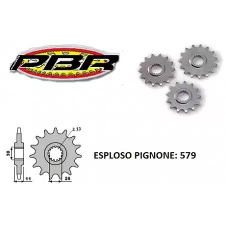 PIGNONE 579 15 DENTI PBR 1534 1