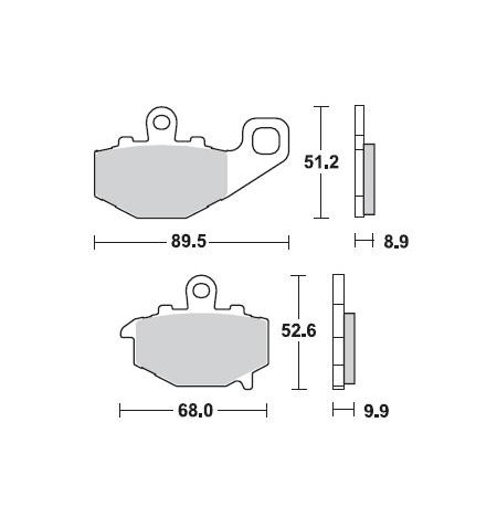 PASTIGLIE MOTO BRAKING 775CM56 775CM56 2