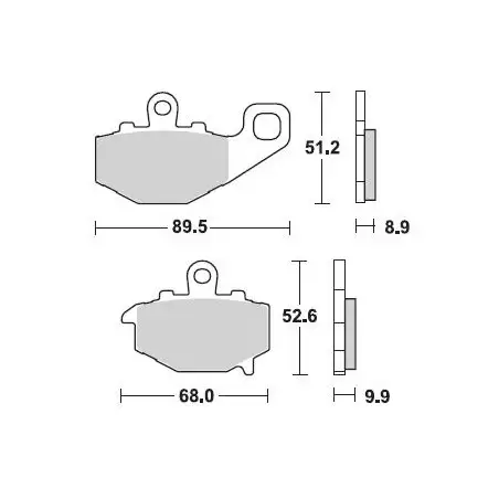 PASTIGLIE MOTO BRAKING 775CM56 775CM56 2