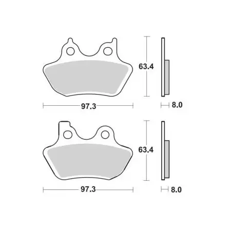 BIKE BRAKING PILLS 843 CM77 843CM77 2