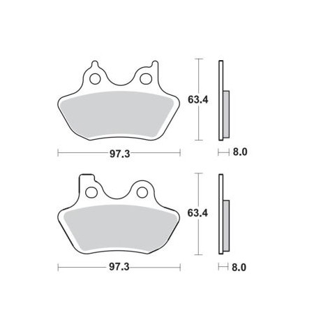 PASTIGLIE MOTO BRAKING 843 CM77 843CM77 2