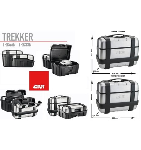 VALIGIE LATERALI GIVI TREKKER 33 LT COPPIA CON CHIAVI UGUALI TRK33PACK2 2