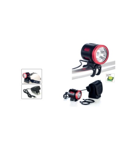 FANALE BICI ANTERIORE JY POWERFUL 3000 4LED/4FUNZIONI I9F201 2