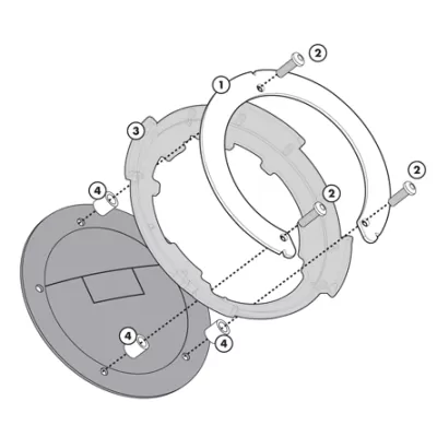 FLANGIA GIVI BF01 PER BORSE TANKLOCK PEE SUZUKI BF01 2