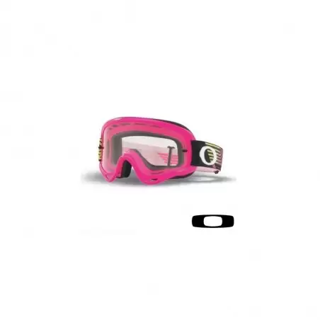 MASCHERA CROSS OAKLEY O-FRAME CIRCUIT PINK LENTE TRASPARENTE OO7029-50 2