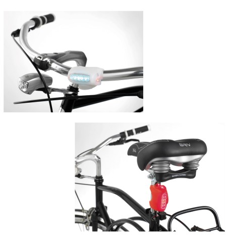 LUCE BICI BARBIERI 7LED 3FUNZIONI IN SILICONE LIG/BIGFR7 1