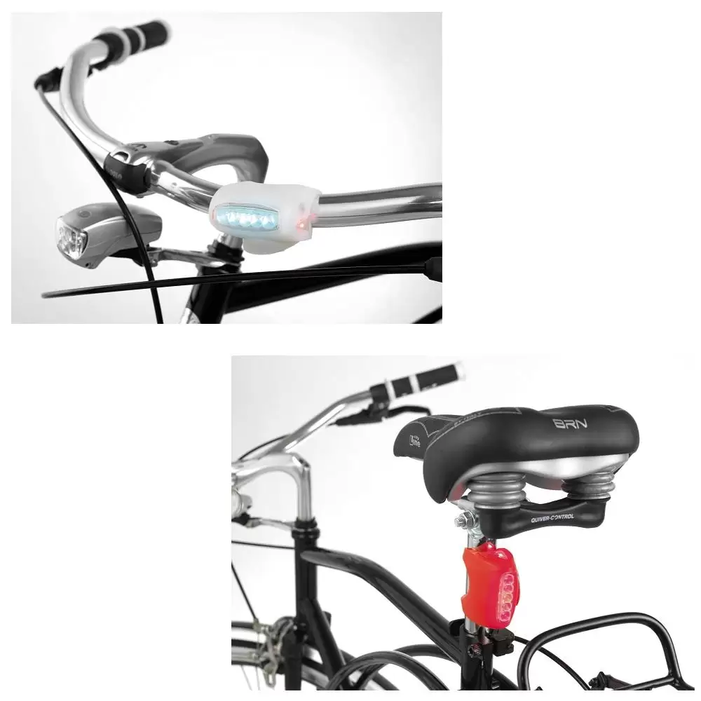 LUCE BICI BARBIERI 7LED 3FUNZIONI IN SILICONE LIG/BIGFR7 1